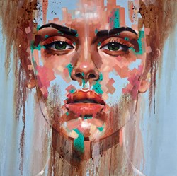 Absolution by Rich Parker - Original Painting on Box Canvas sized 39x39 inches. Available from Whitewall Galleries